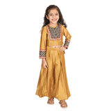 Golden Criss Cross Palazzo Set