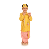 Yellow Krishna Kurta Dhoti Set