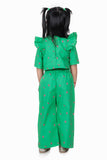 Green bow Girls 2pc set