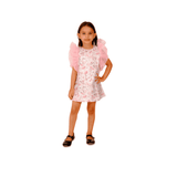 Pink Linen Print Frock