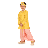 Yellow Krishna Kurta Dhoti Set