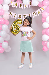 Bday Girl Skorts Set