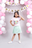 Bday Girl Skorts Set