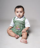 Jungle theme dungaree set
