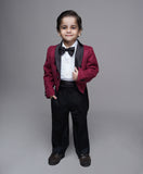 Marron tail coat set