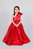 Scarlet Satin Gown