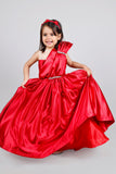 Scarlet Satin Gown