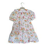 White Schiffli Collar Frock