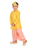Yellow Krishna Kurta Dhoti Set