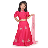Chandbali Fushia Lehenga Set