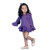 Lilac Godet Mini Dress