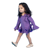 Lilac Godet Mini Dress