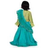 Parrot Green Lehenga Set