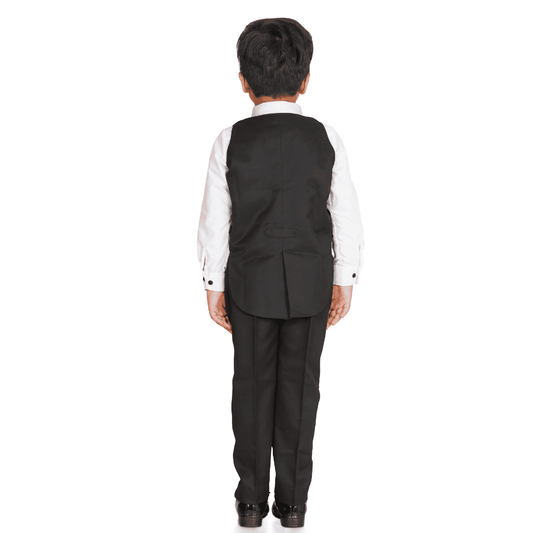 Black Tail Coat Frilly Shirt Set