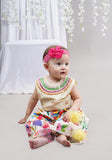 Butterfly palazzo ethnic set