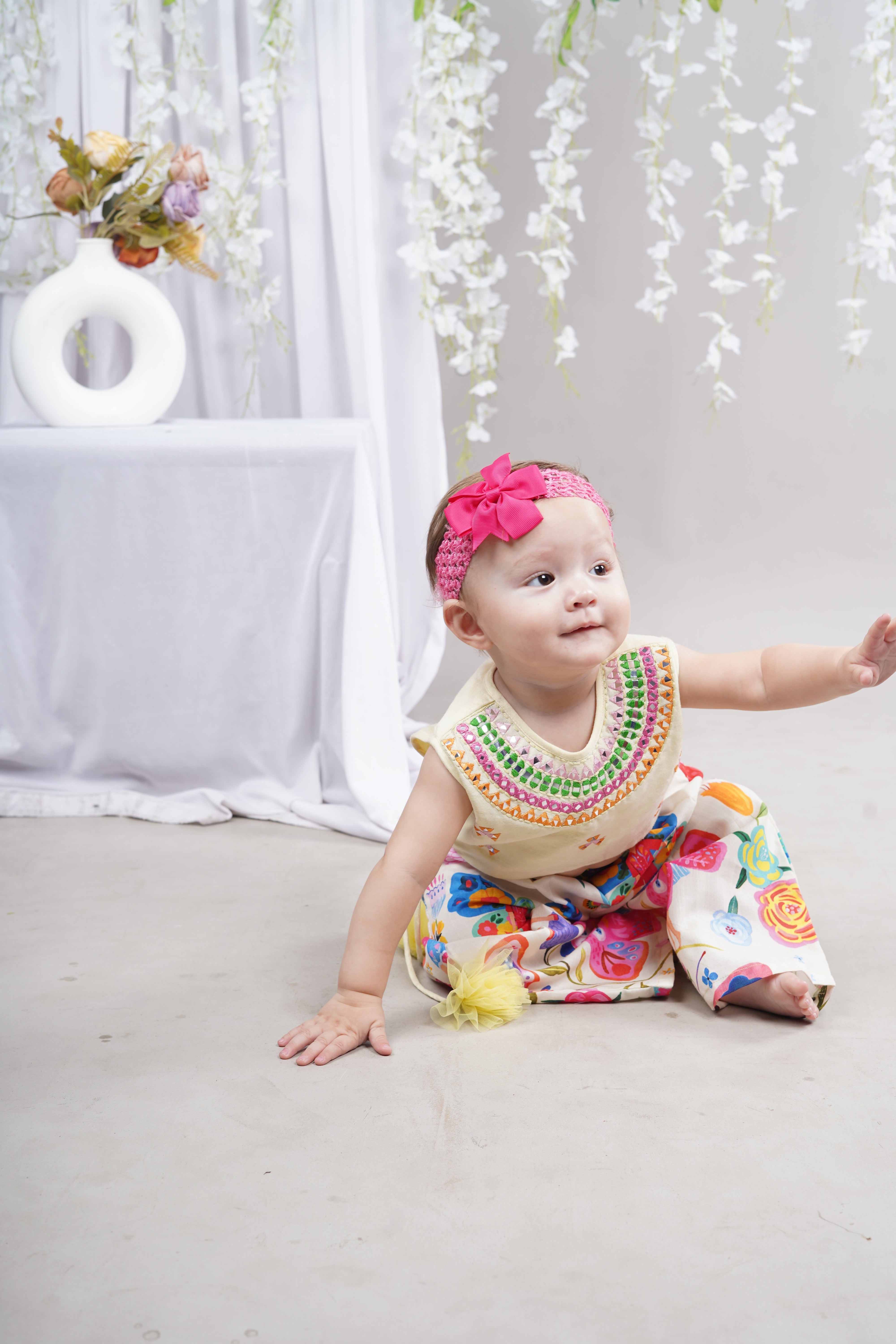Butterfly palazzo ethnic set