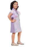 Lilac Shine Coat Dress