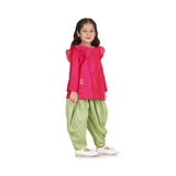Ruby Green Kurta Dhoti Set
