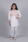Pink Floral Bib Set