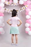 Bday Girl Skorts Set