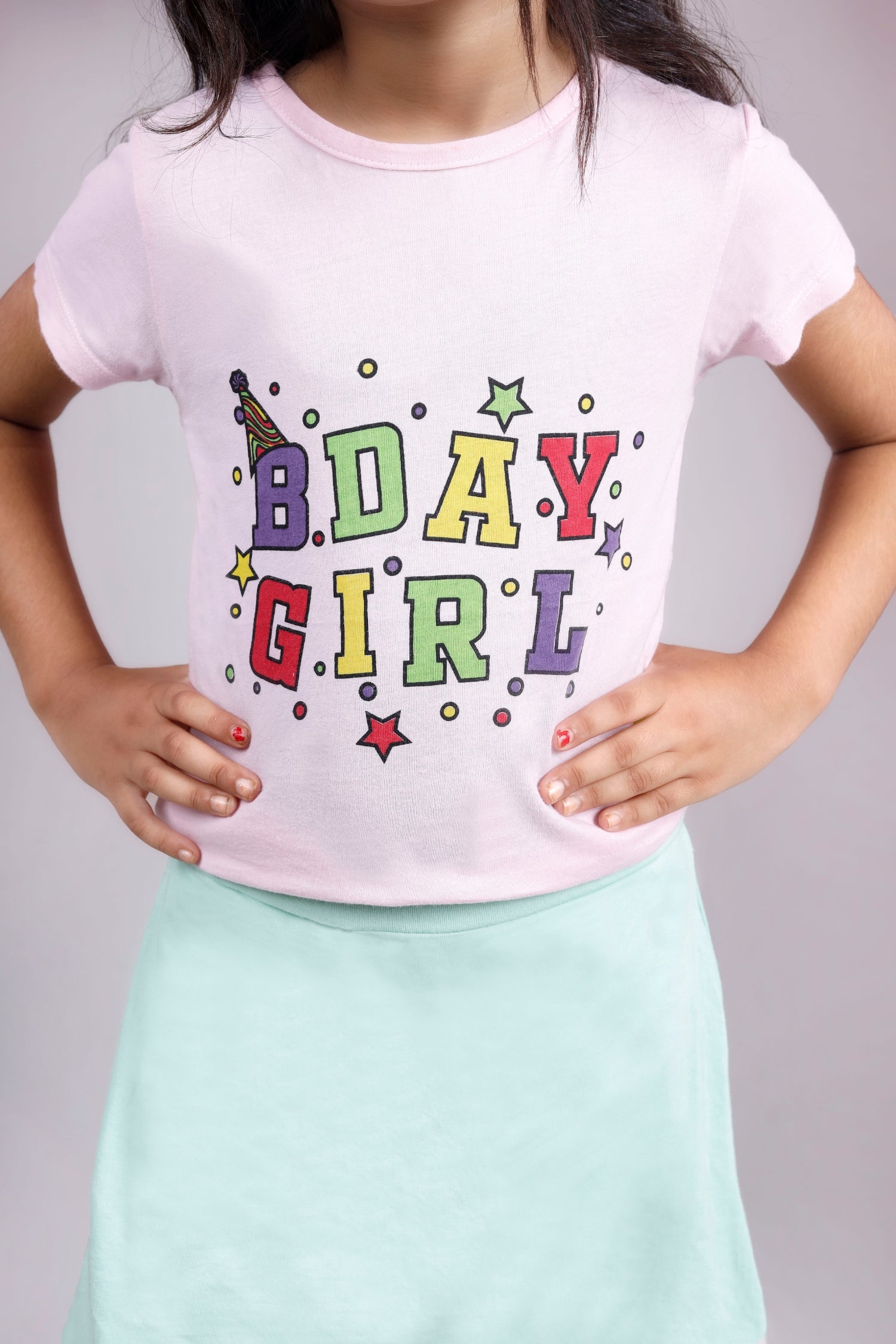 Bday Girl Skorts Set
