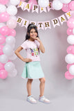 Bday Girl Skorts Set