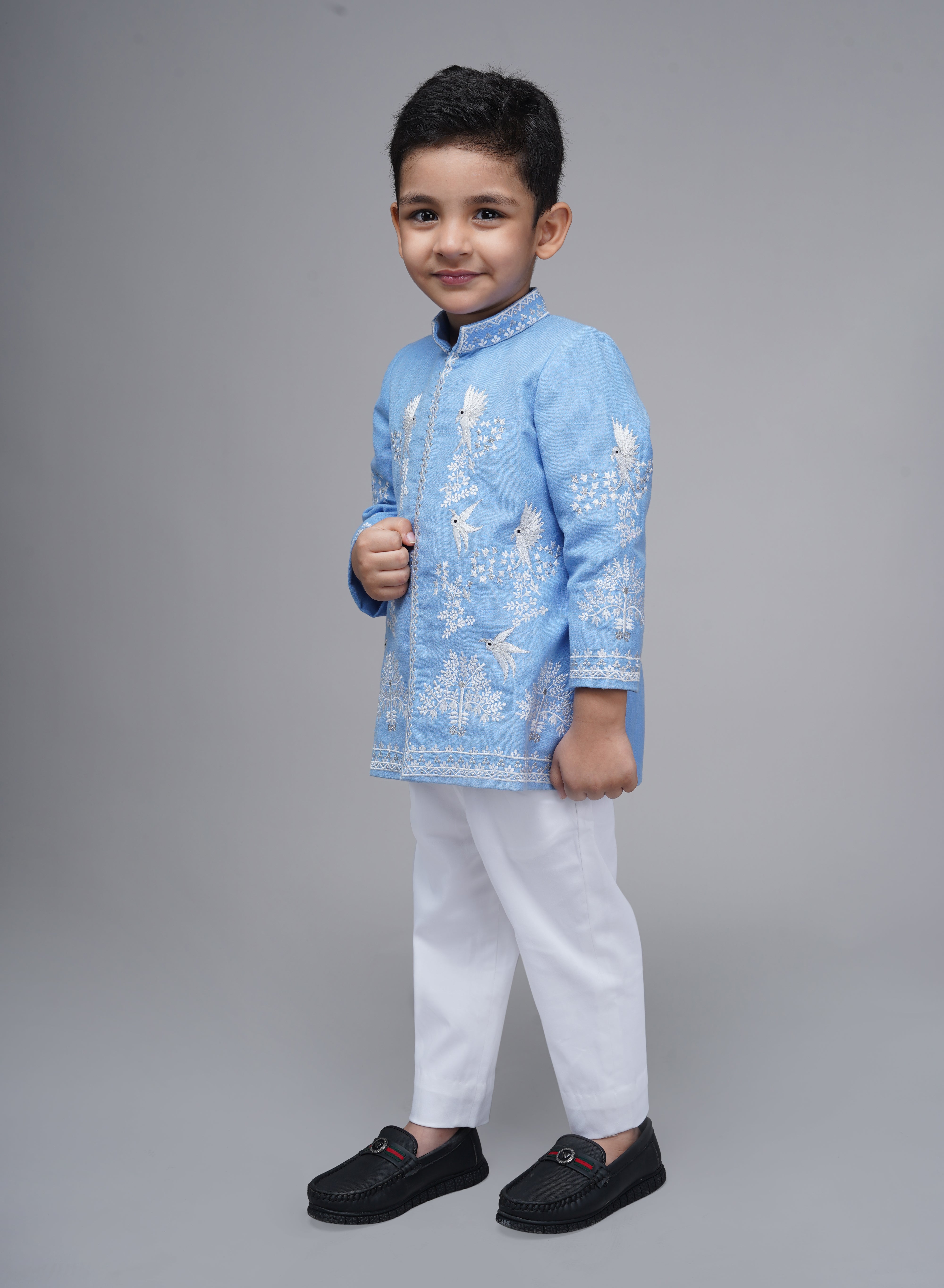 Blue Bird sherwani set