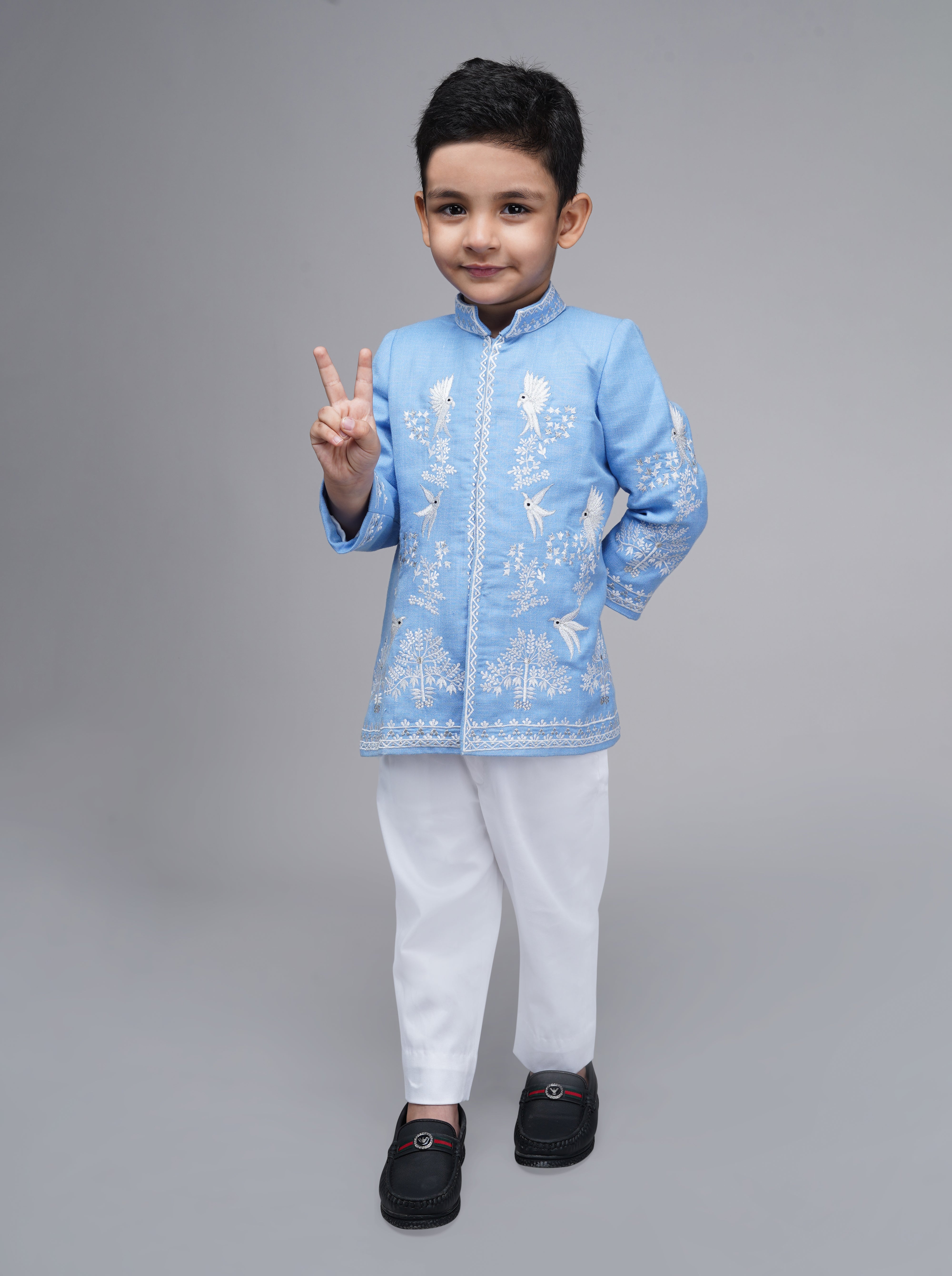Blue Bird sherwani set