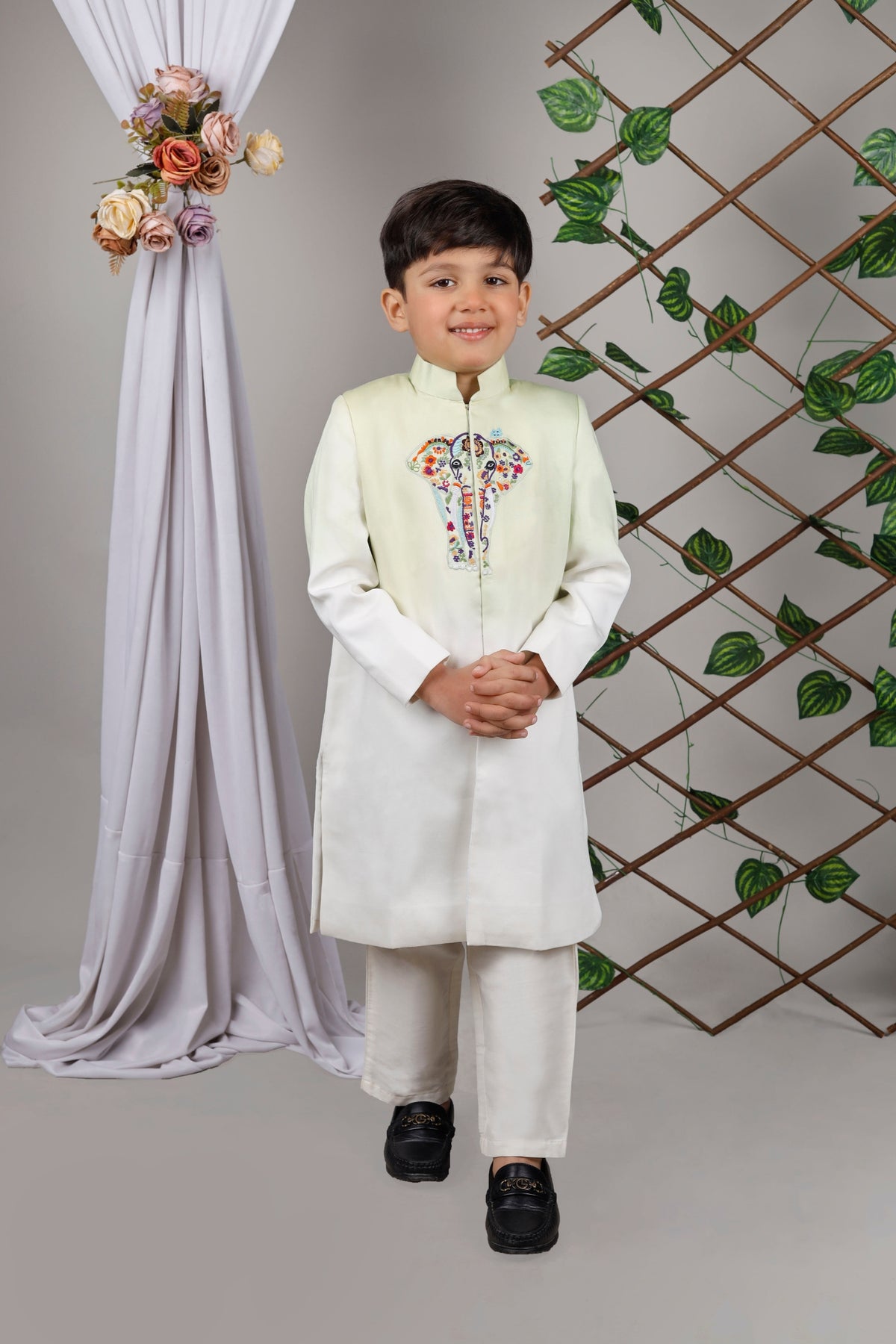 Elephant Ombre Sherwani Set