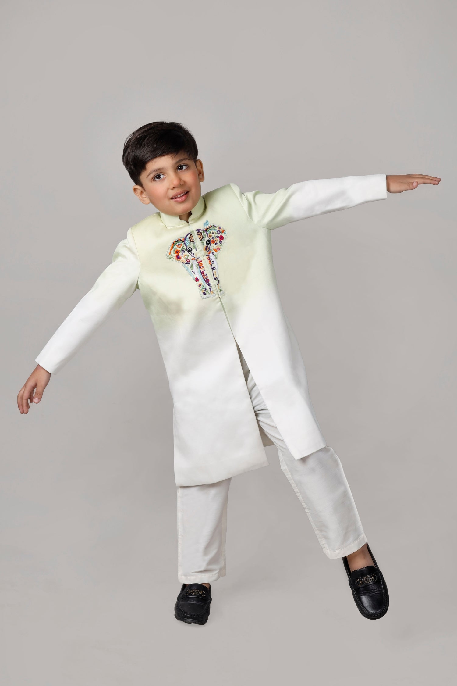 Elephant Ombre Sherwani Set