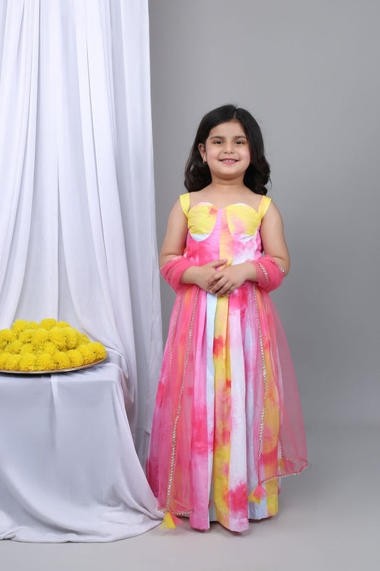 Holi Striped Lehenga Set