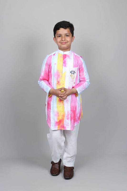 Holi Stripe Kurta Set