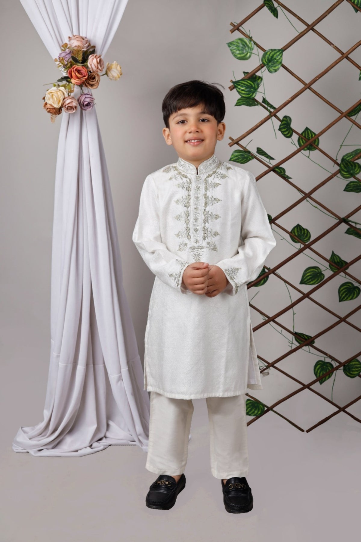 Ivory Prince Kurta set