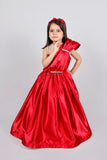Scarlet Satin Gown
