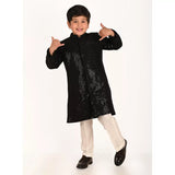 Black Flash Sherwani