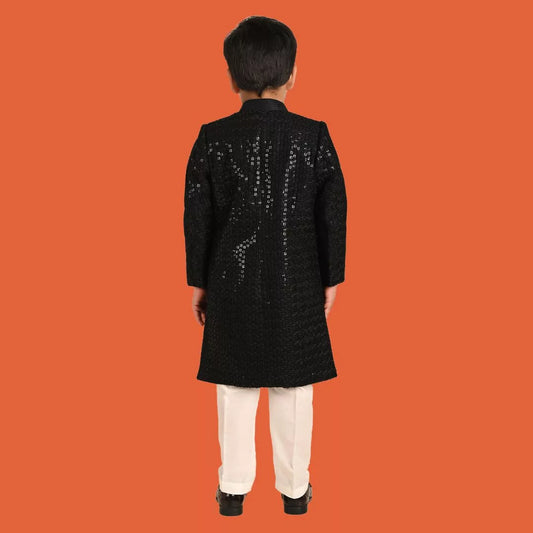 Black Flash Sherwani