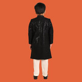 Black Flash Sherwani