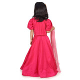 Chandbali Fushia Lehenga Set