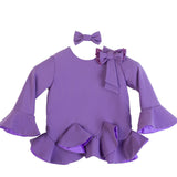Lilac Godet Mini Dress