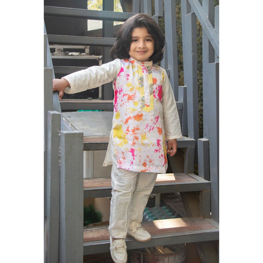 Sun Splash Mirror Kurta set